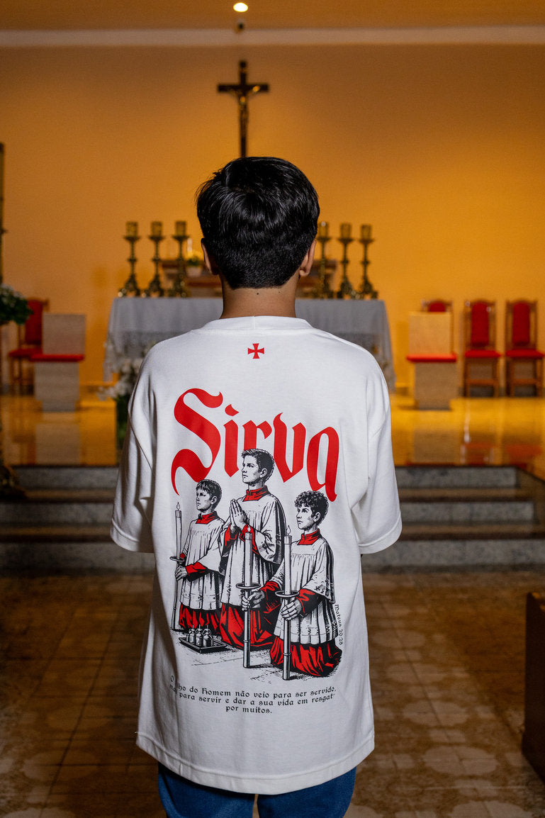 Camisa Oversized Sirva Coroinhas