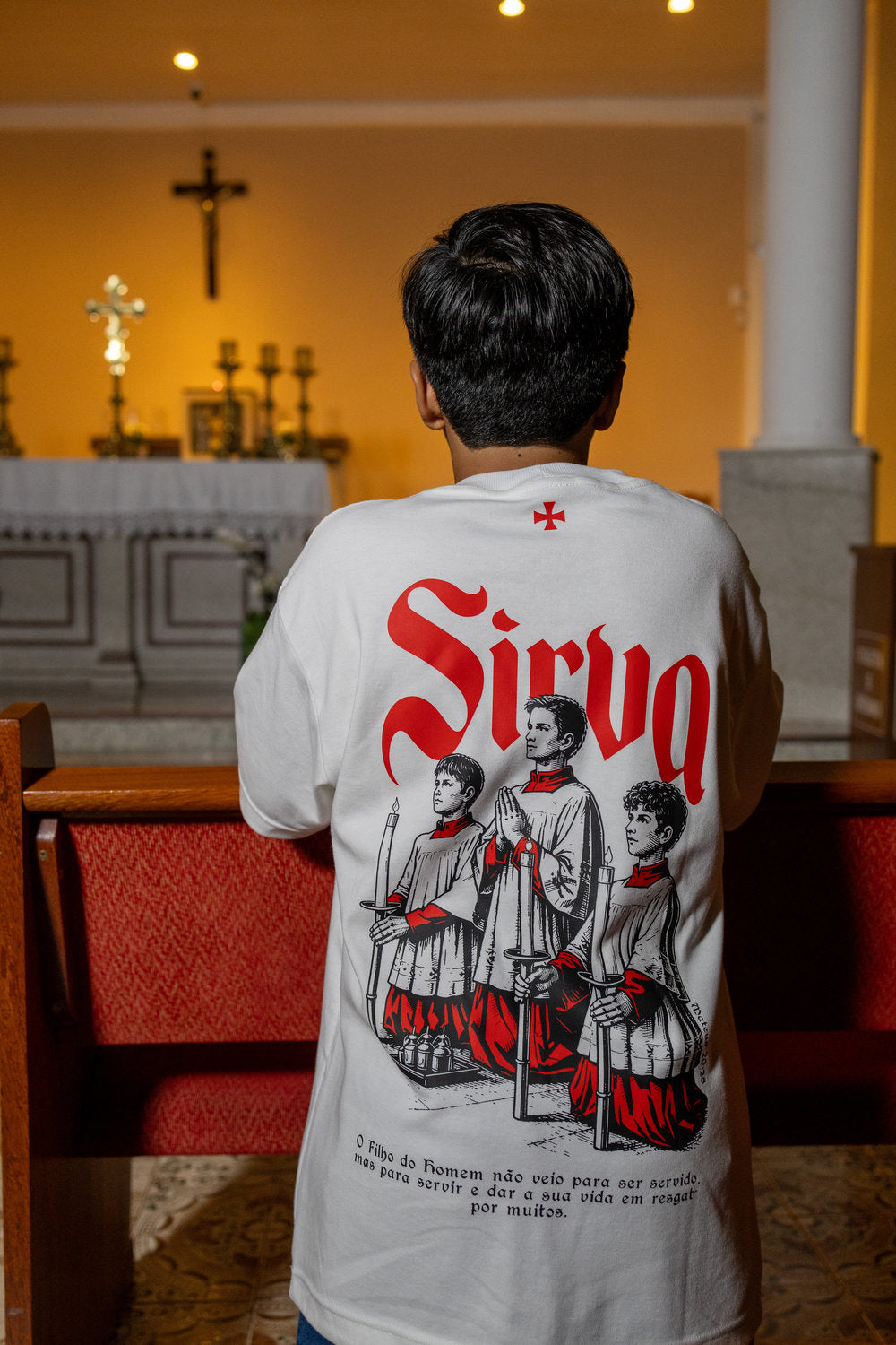Camisa Oversized Sirva Coroinhas
